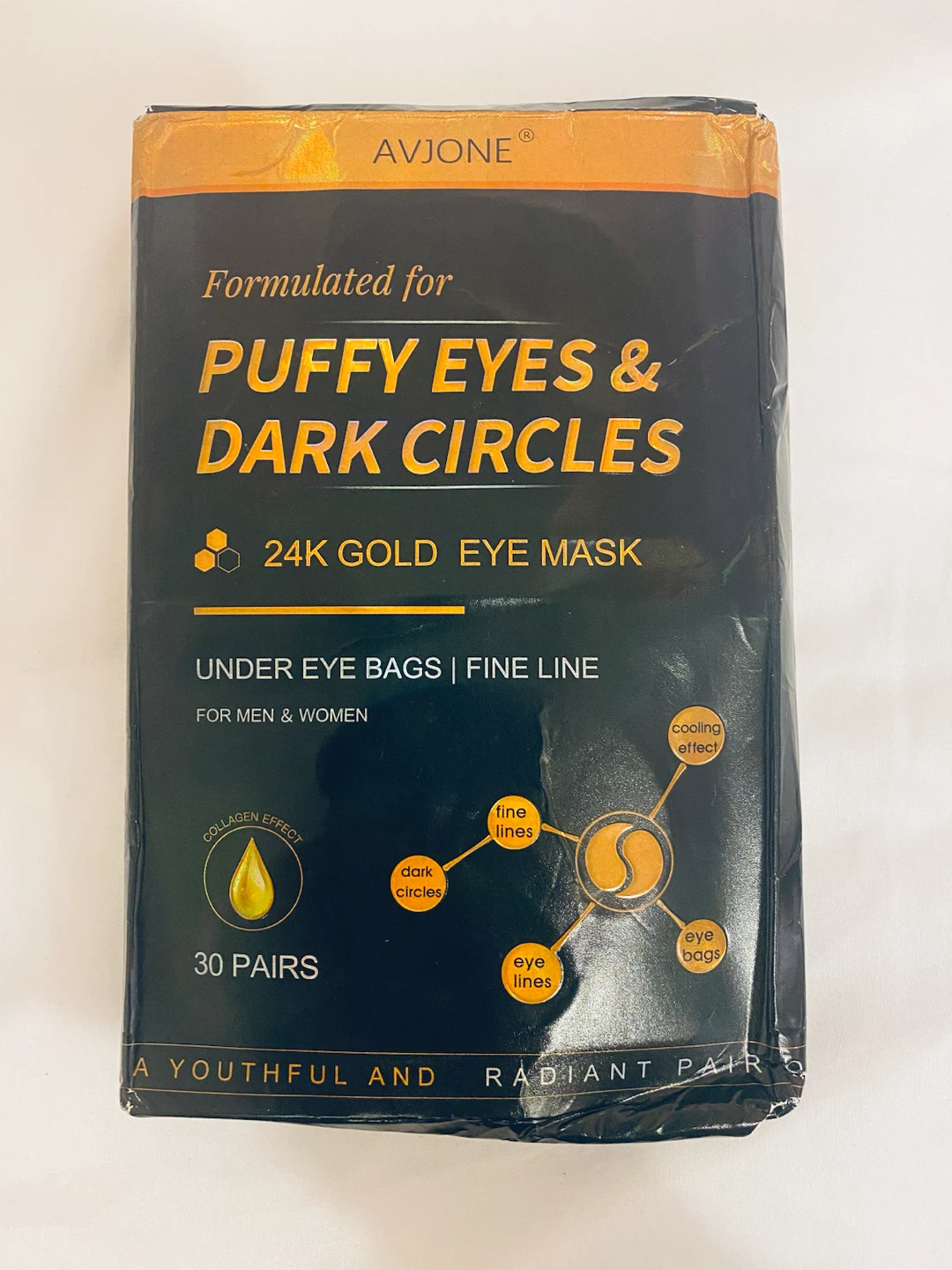 AVJONE 24K Gold Eye Mask - 23 Pairs