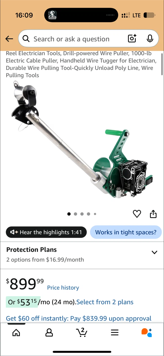Drill-Powered Electric Cable Wire Puller