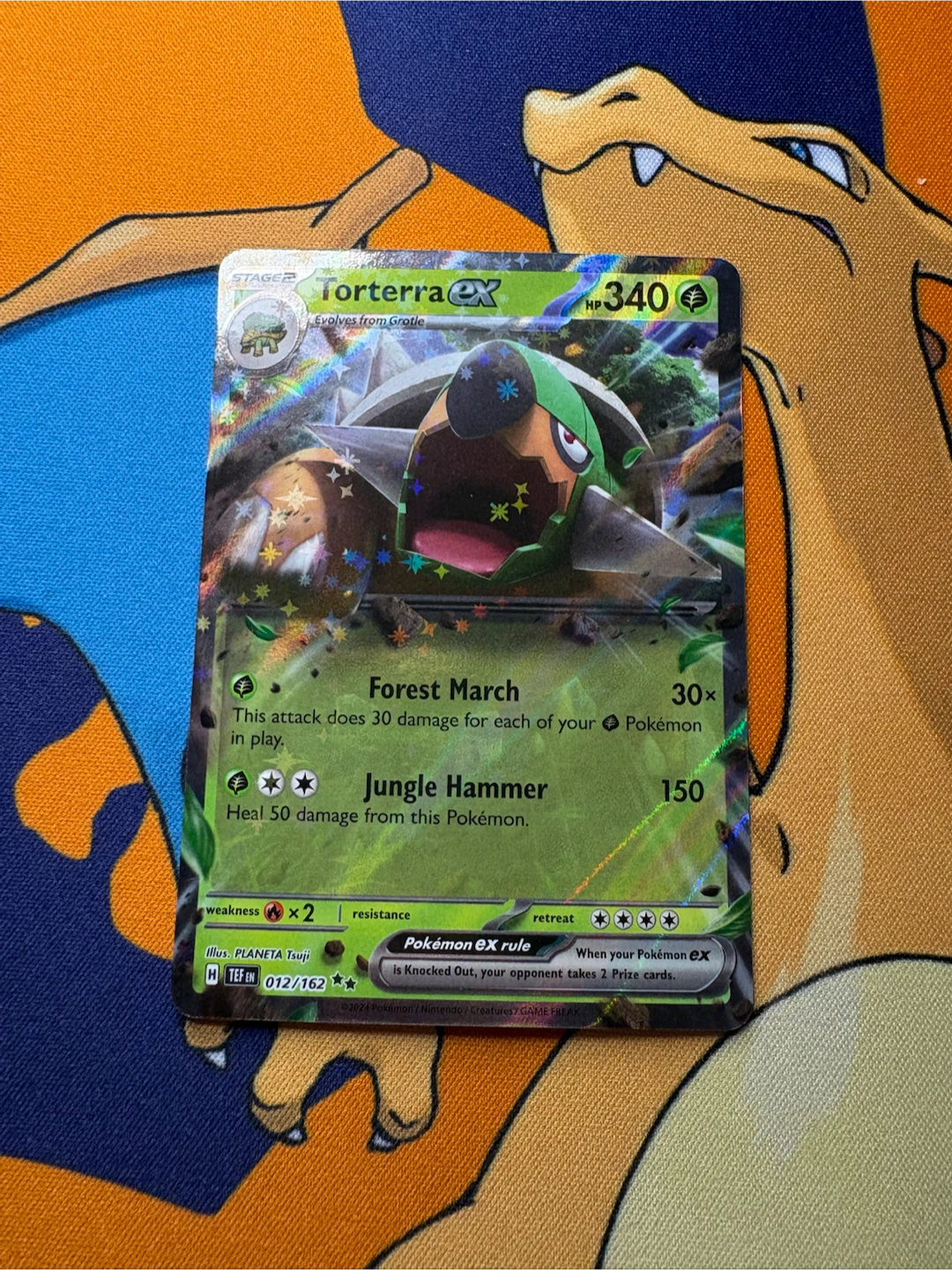 Torterra ex 012/162 Pokemon Trading Card