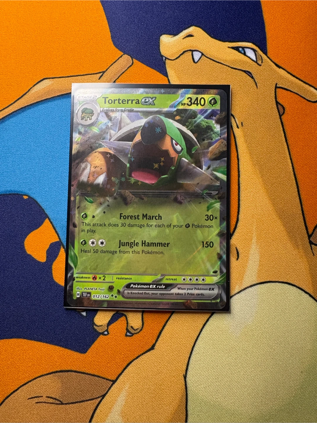 Torterra ex 012/162 Pokemon Trading Card - photo 3