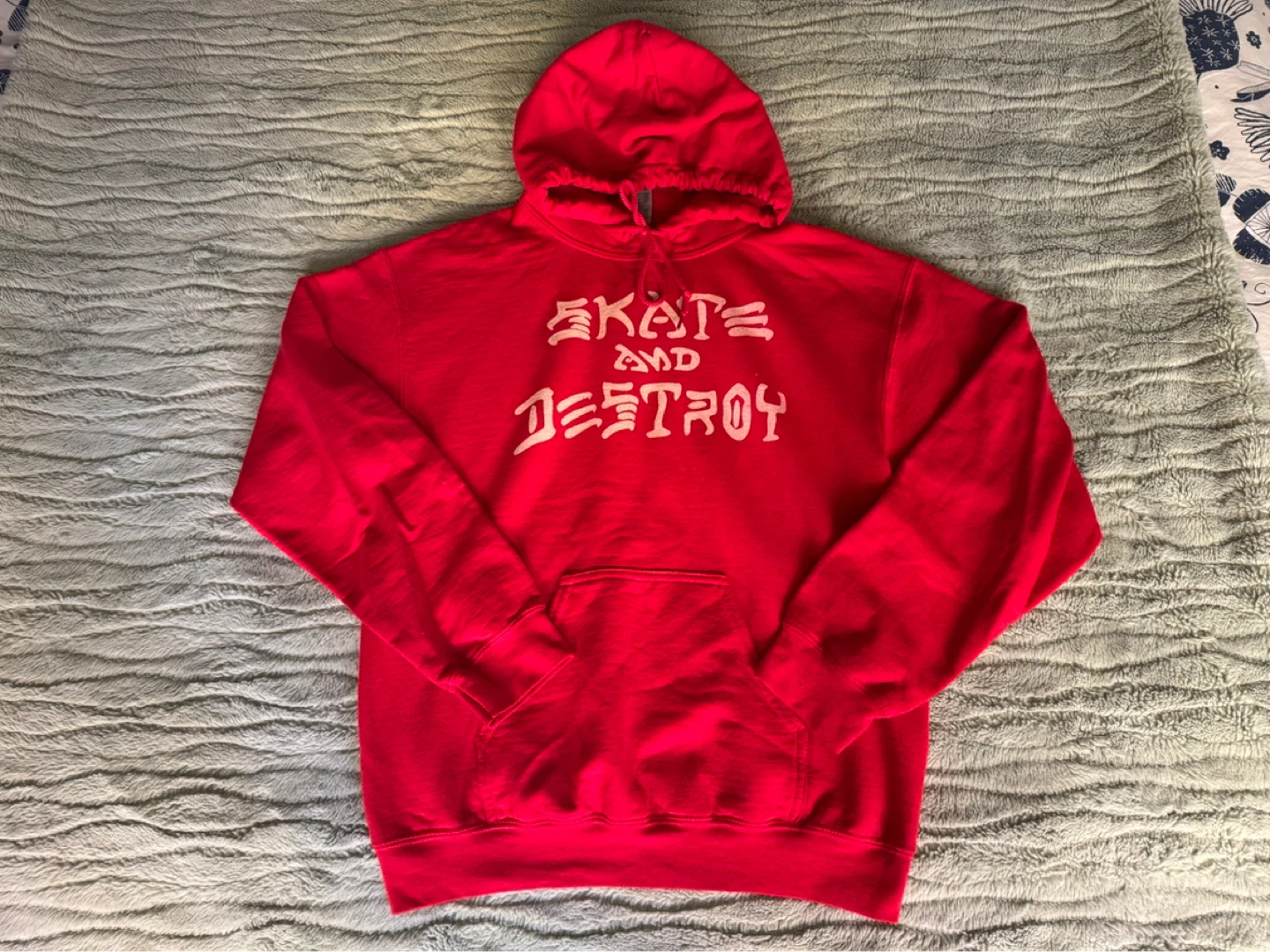 Thrasher Skate and Destroy Red Hoodie