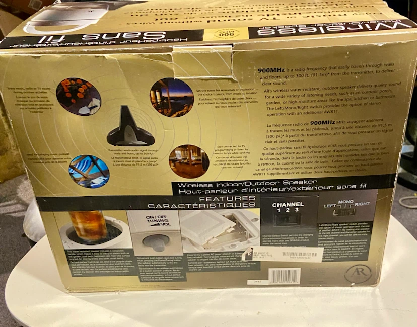Acoustic Research 900MHz Wireless Indoor/Outdoor Speaker - photo 3
