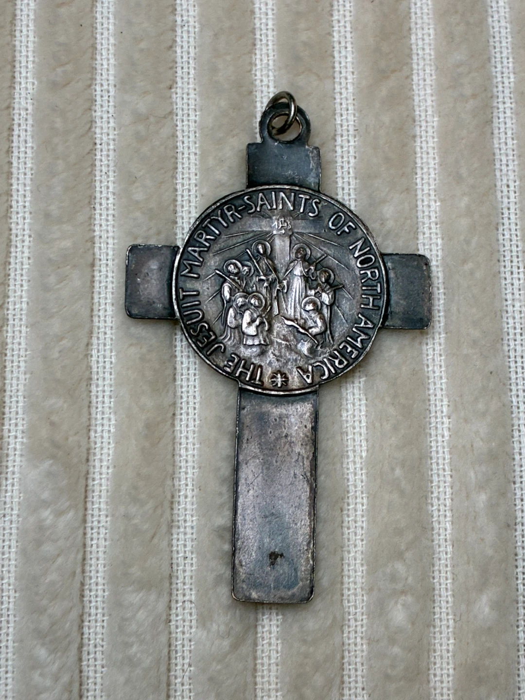Vintage Catholic Crucifix cross 1960s–70s Jesuit Martyrs Sarnia - photo 3
