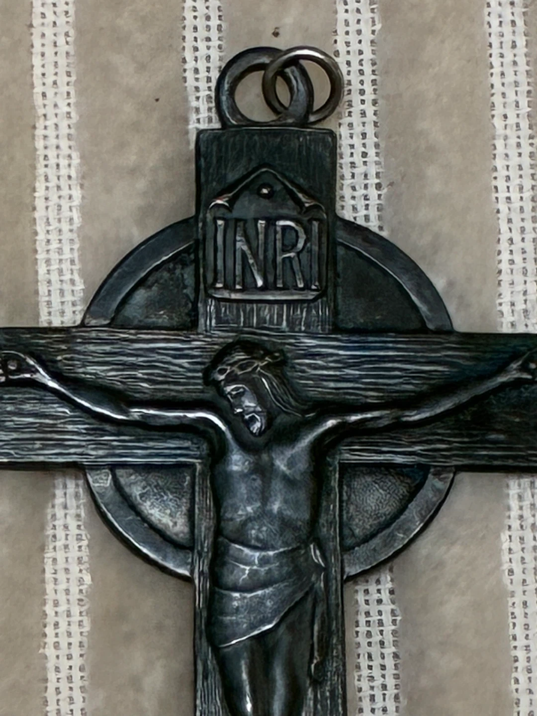 Vintage Catholic Crucifix cross 1960s–70s Jesuit Martyrs Sarnia - photo 5