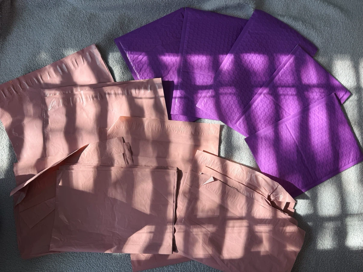 Pink & Purple Shipping Mailers 30 pcs