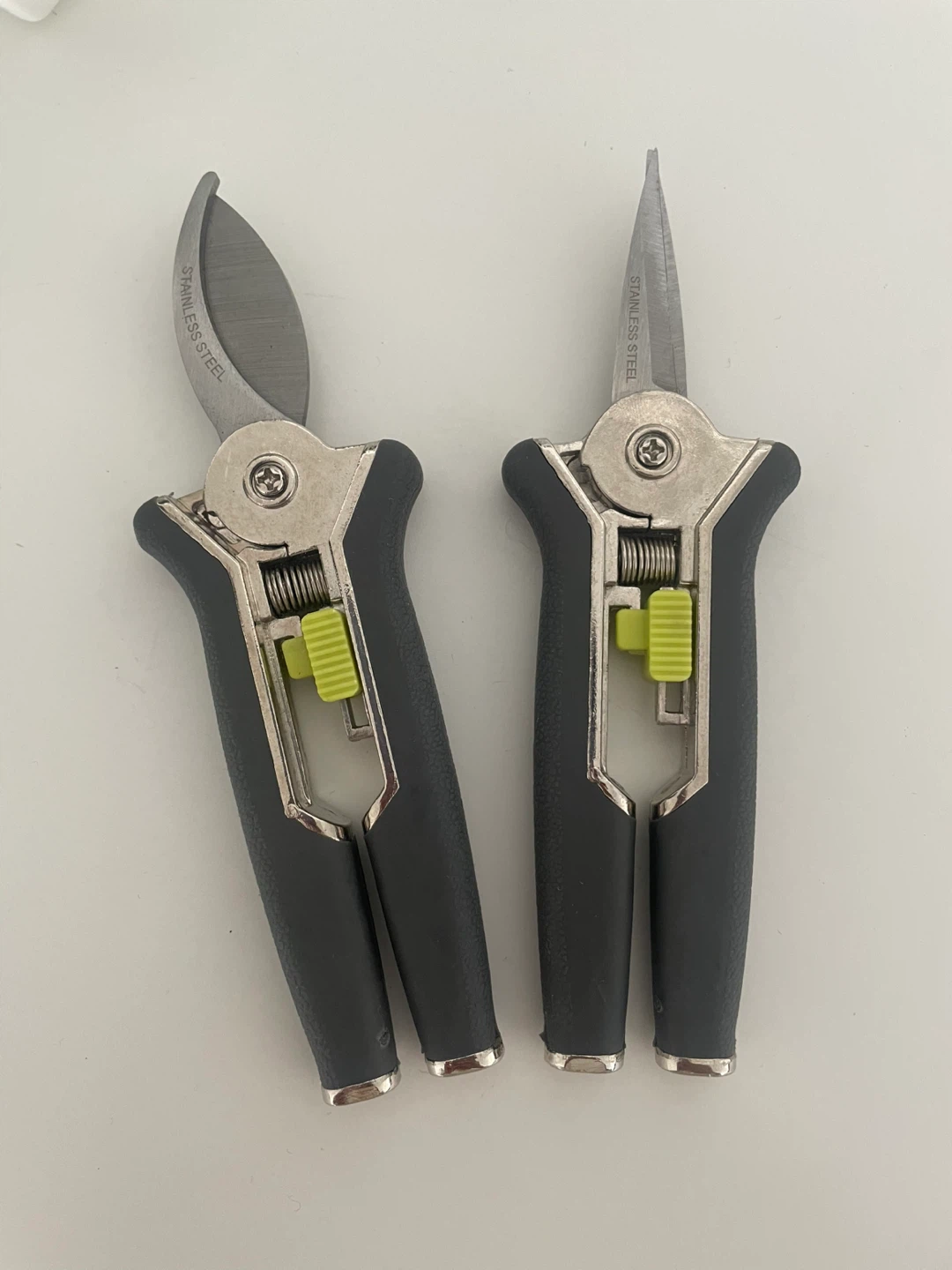 Two Stainless Steel Garden Pruning Shears