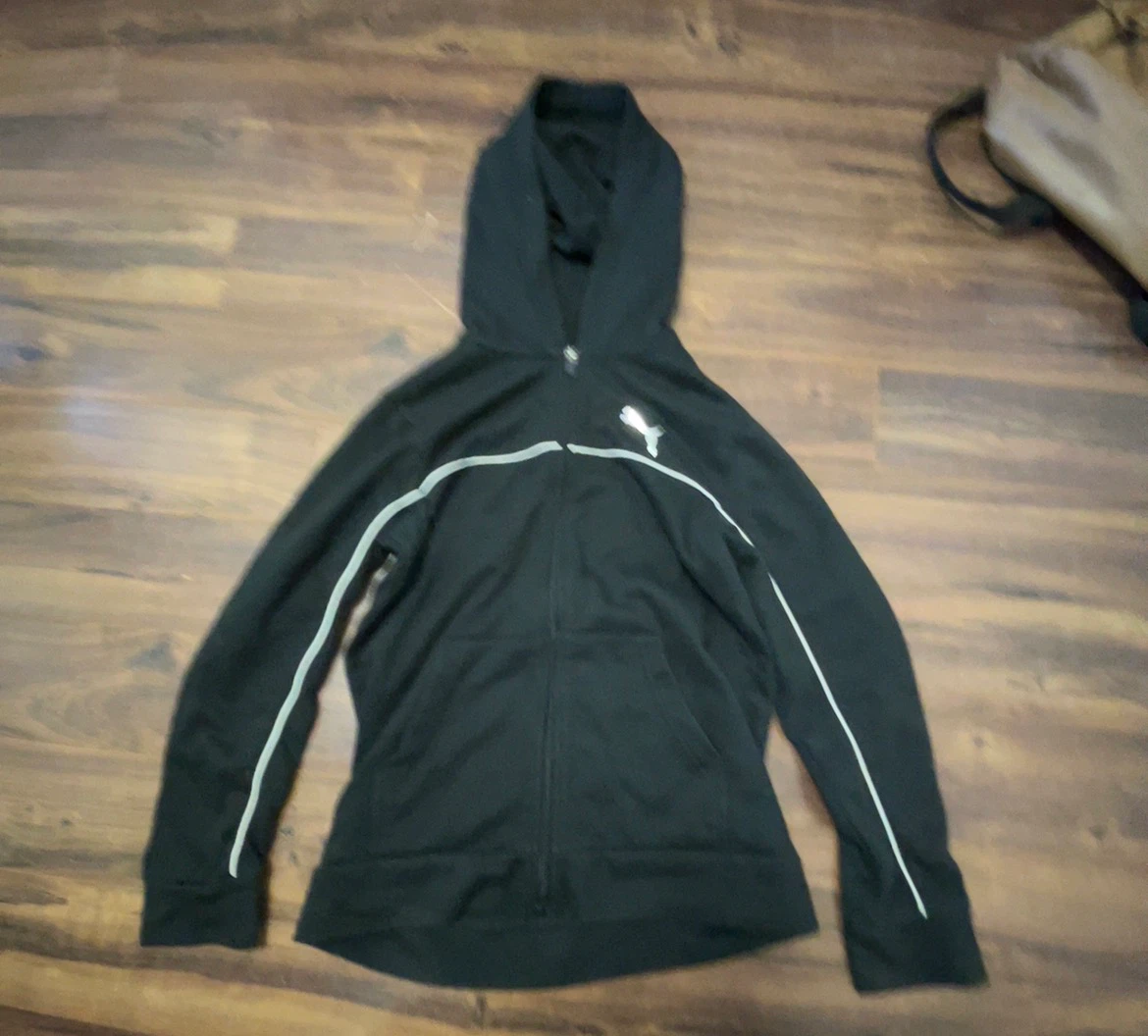 Puma Black Zip-Up Hoodie