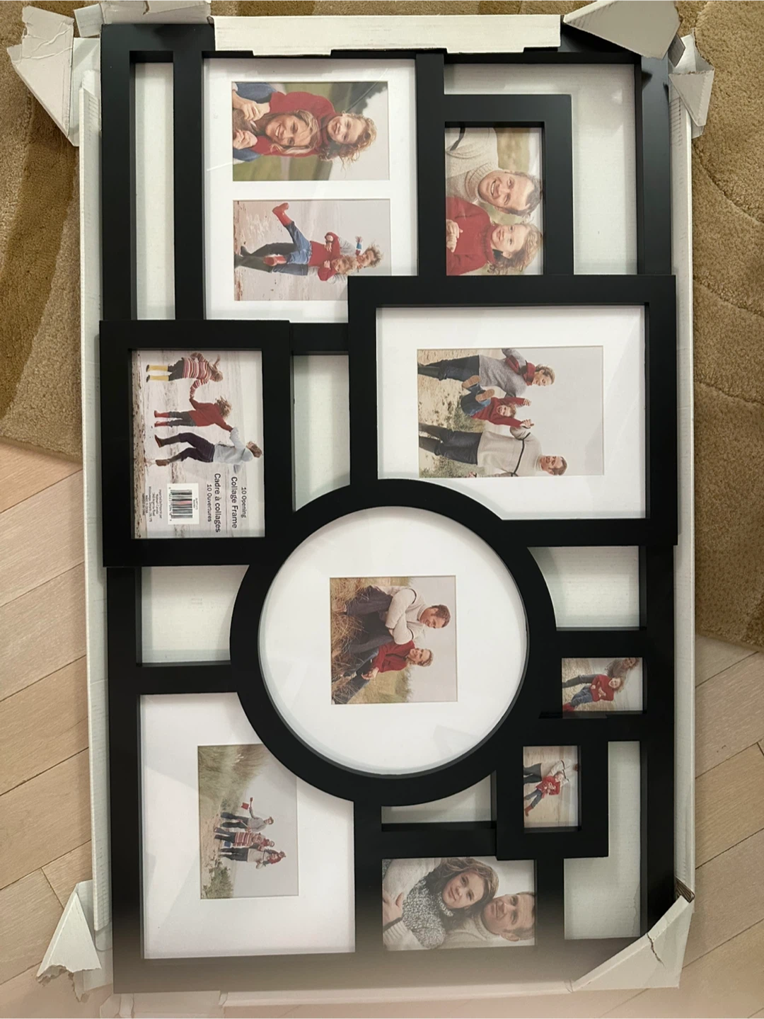 10-Opening Black Collage Picture Frame