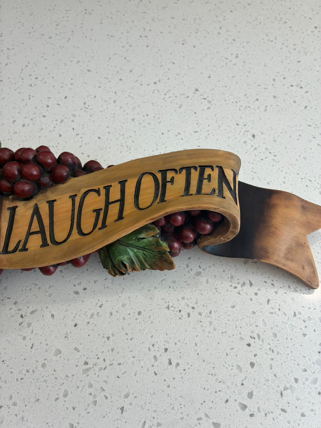 Live Well Love Much Laugh Often Grape Wall Decor - photo 3