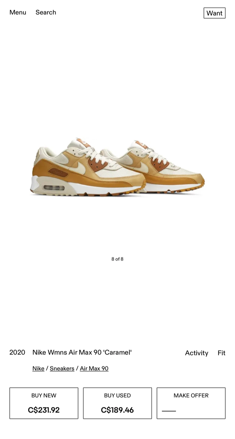 Nike Wmns Air Max 90 Caramel