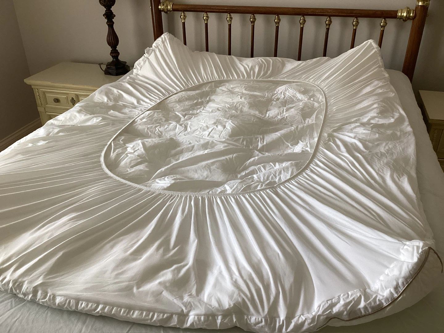 Fieldcrest  Full Mattress Topper Cotton Extra Thick Pillow Top