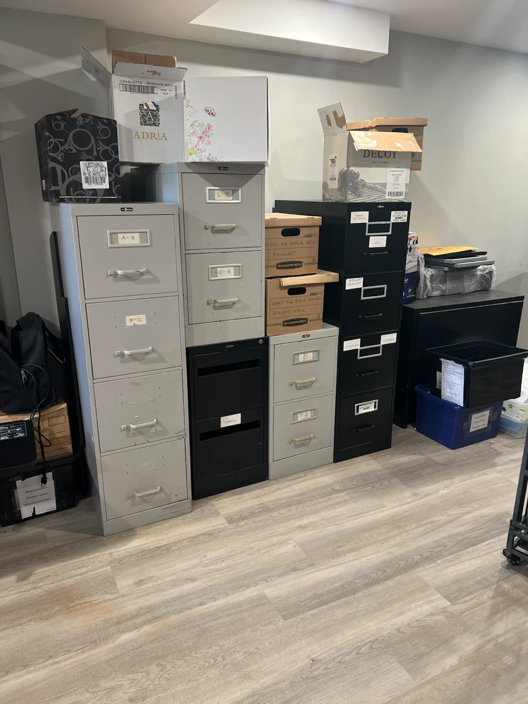 Assorted Metal Filing Cabinets