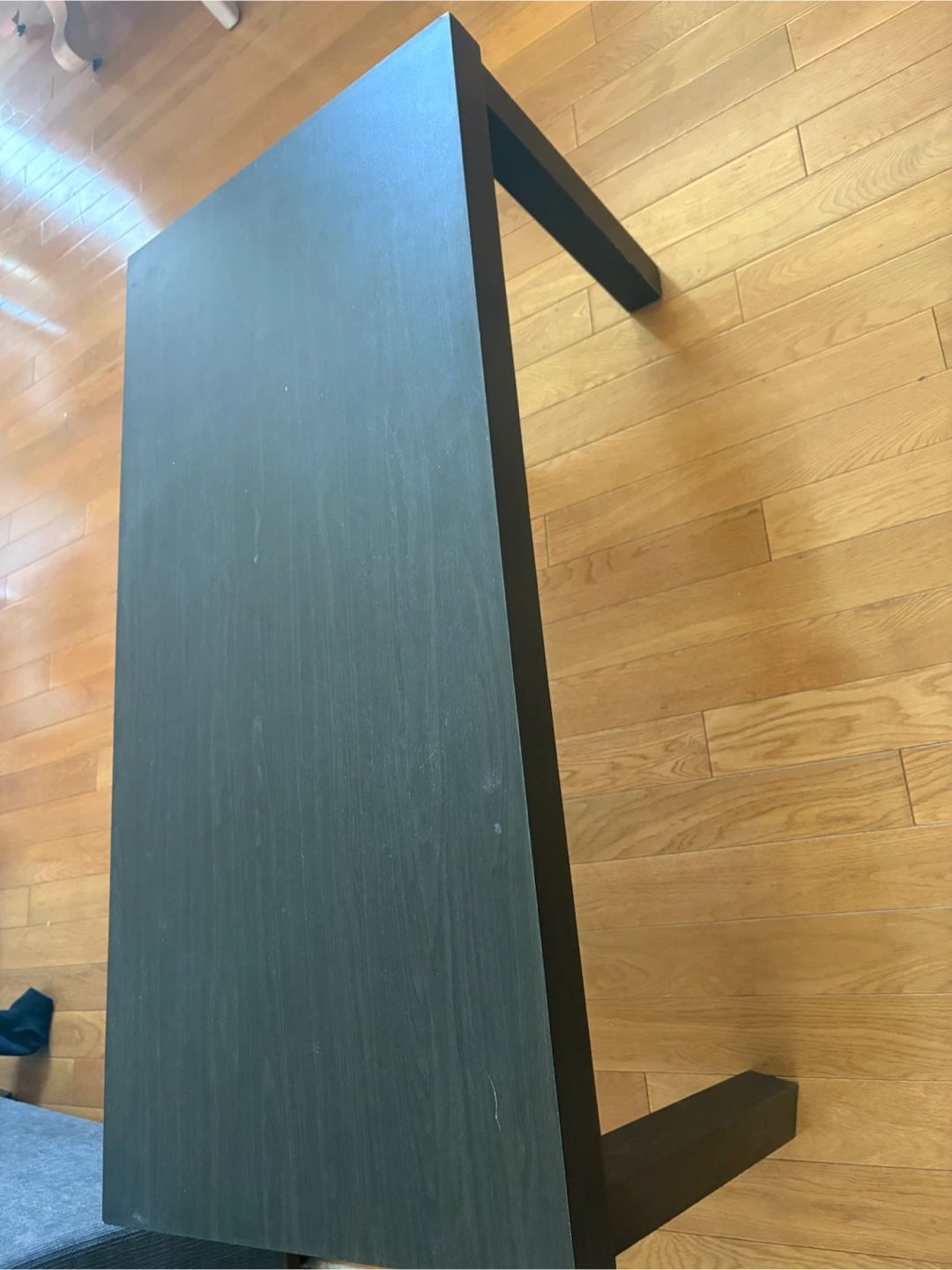 Black IKEA Coffee Table &side table black, purple And white
