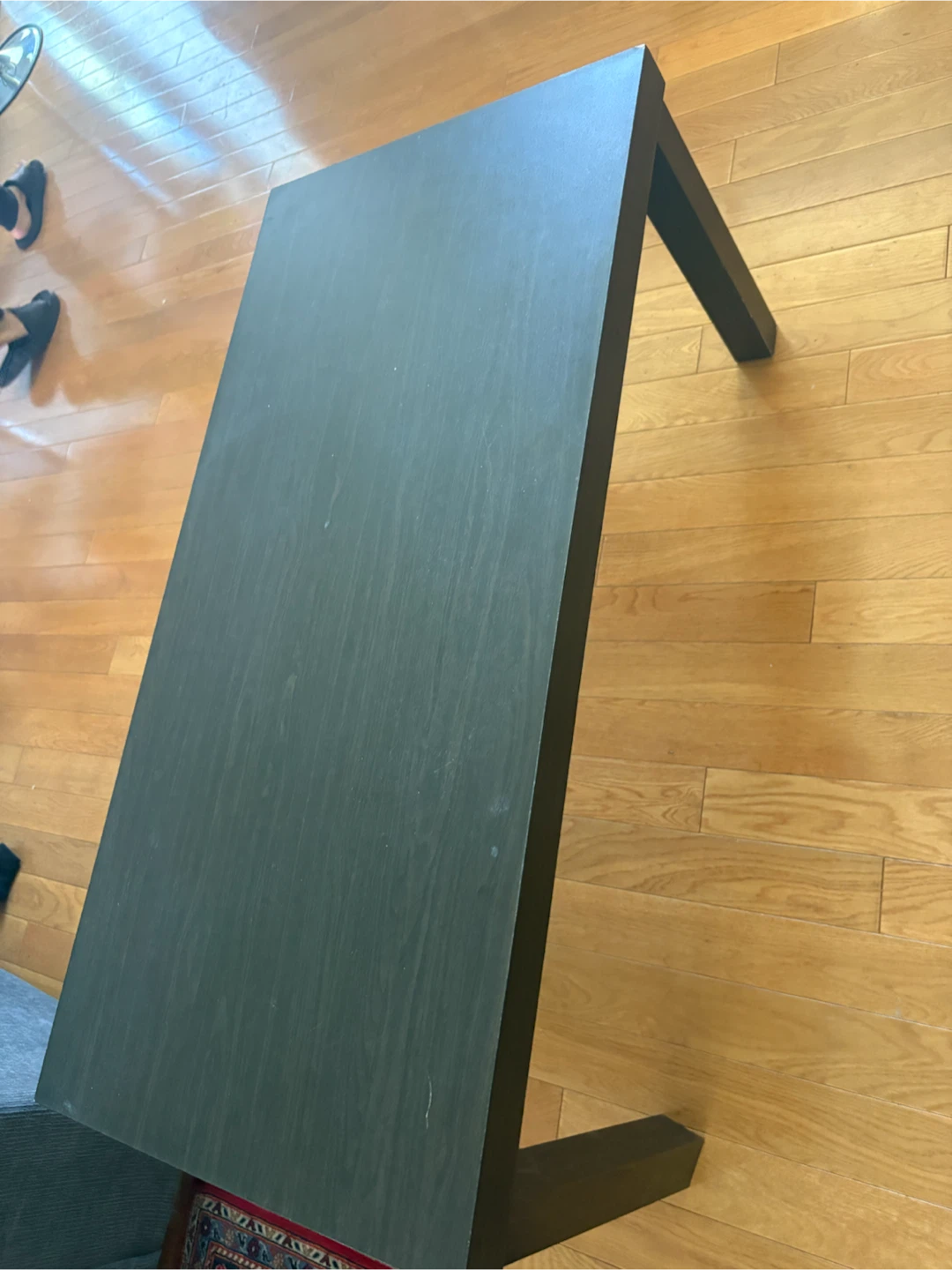 Black IKEA Coffee Table &side table black, purple And white - photo 5
