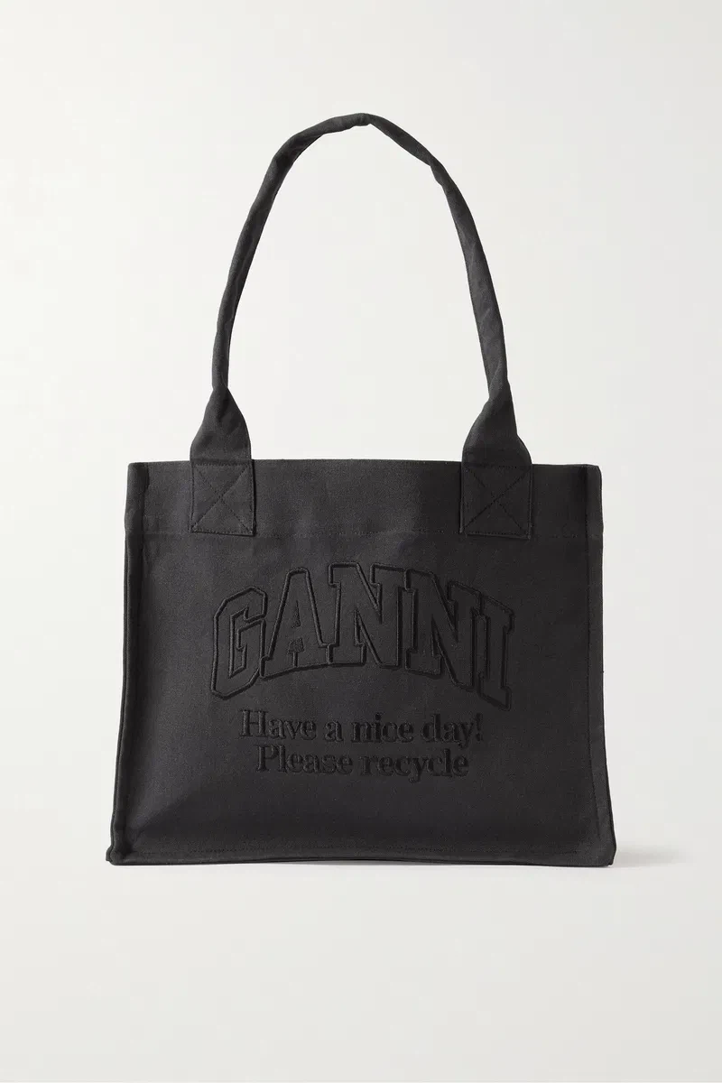 GANNI Canvas Tote Bag