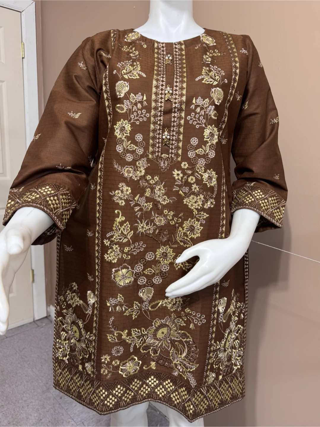 Cotton embroidered kurti/top