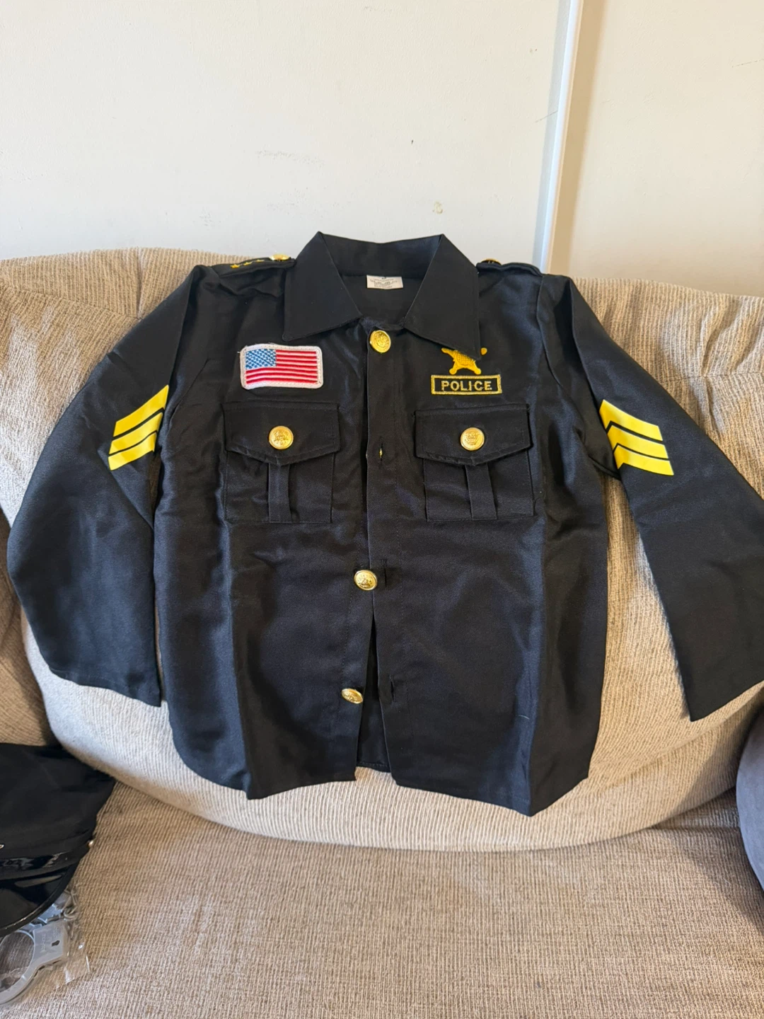 NEW Kids Police Officer Costume Set Medium(It didn't fit my son) - photo 2
