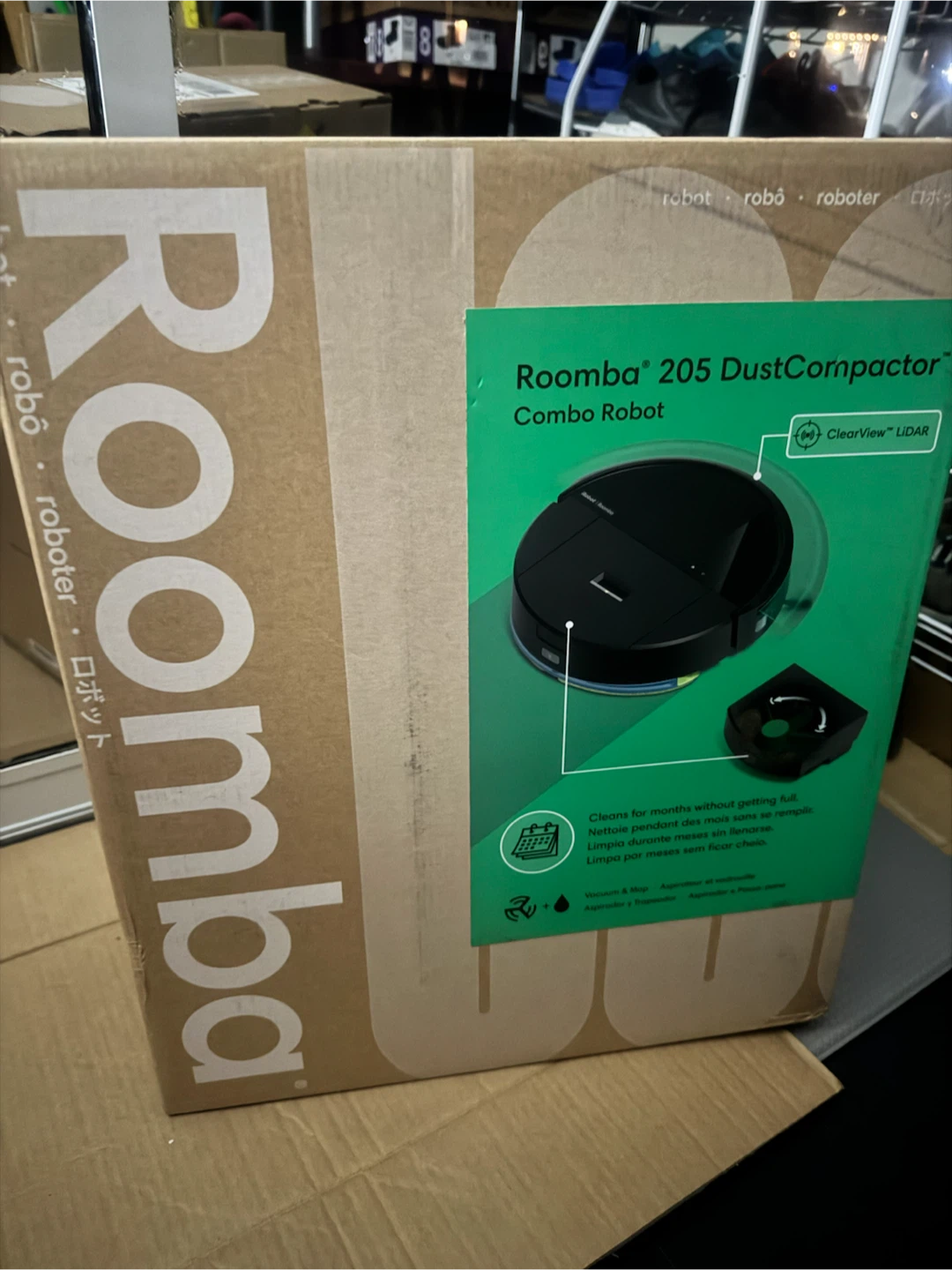 Brand new, factory-sealed iRobot Roomba 205 DustCompactor Combo - photo 2
