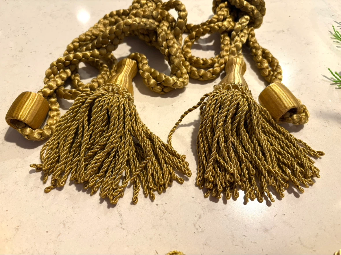 Assorted Gold and Silver Decorative Tassels and Cords - photo 2