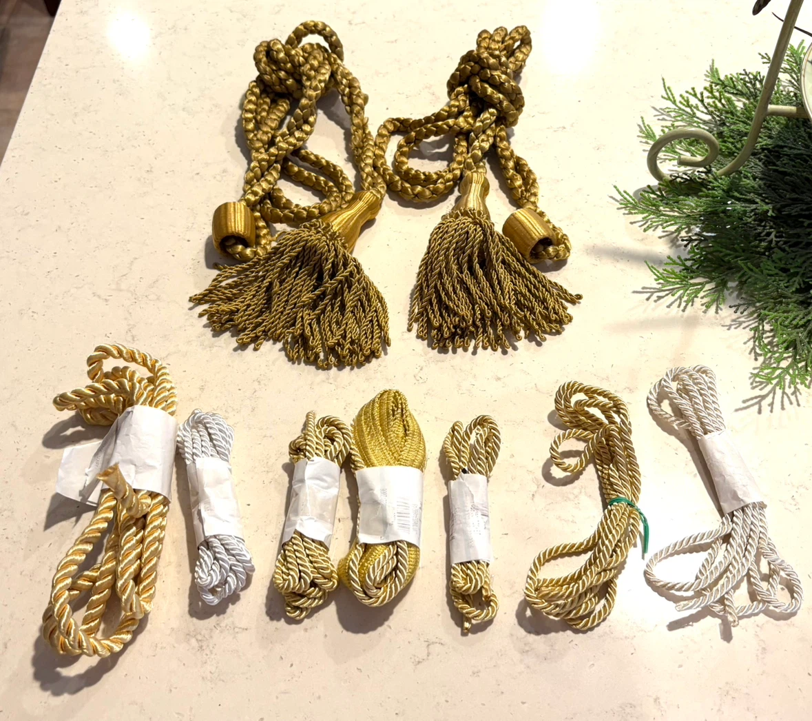 Assorted Gold and Silver Decorative Tassels and Cords - photo 3