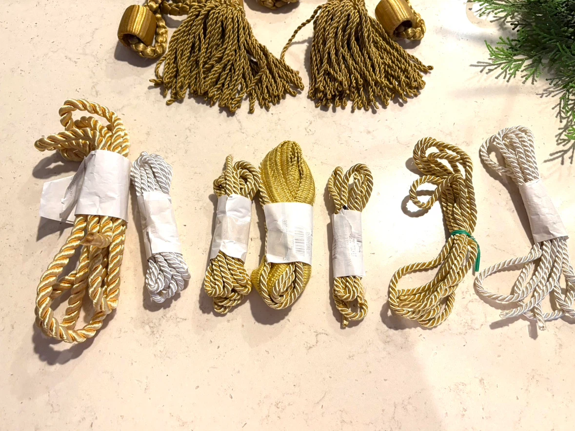 Assorted Gold and Silver Decorative Tassels and Cords - photo 4
