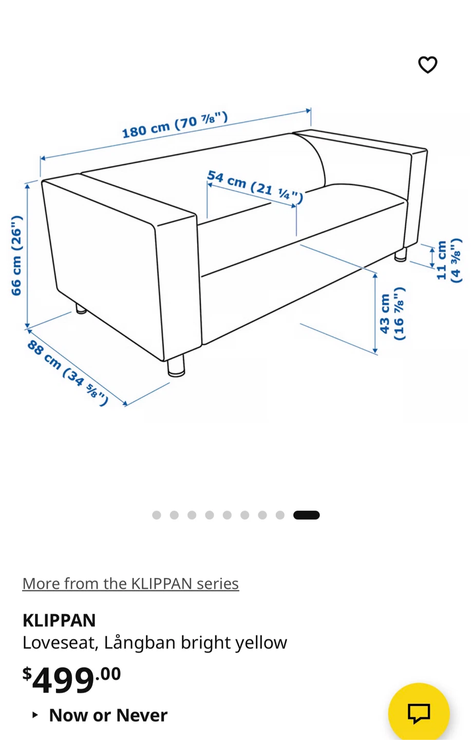 Delivery Available, IKEA Klippan Loveseat - photo 2