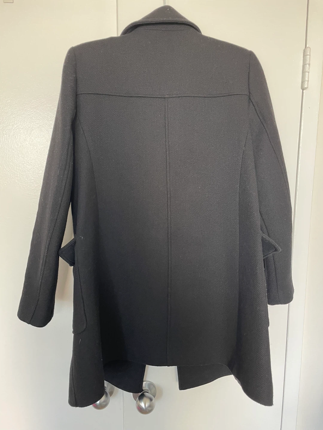 Zara high quality black wool blend coat - photo 2