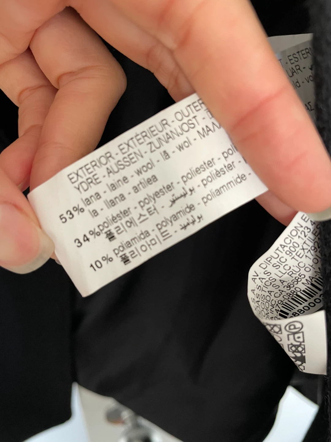 Zara high quality black wool blend coat - photo 3