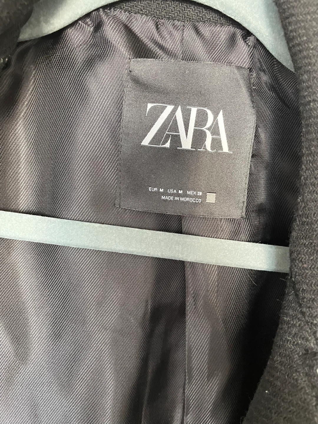 Zara high quality black wool blend coat - photo 4