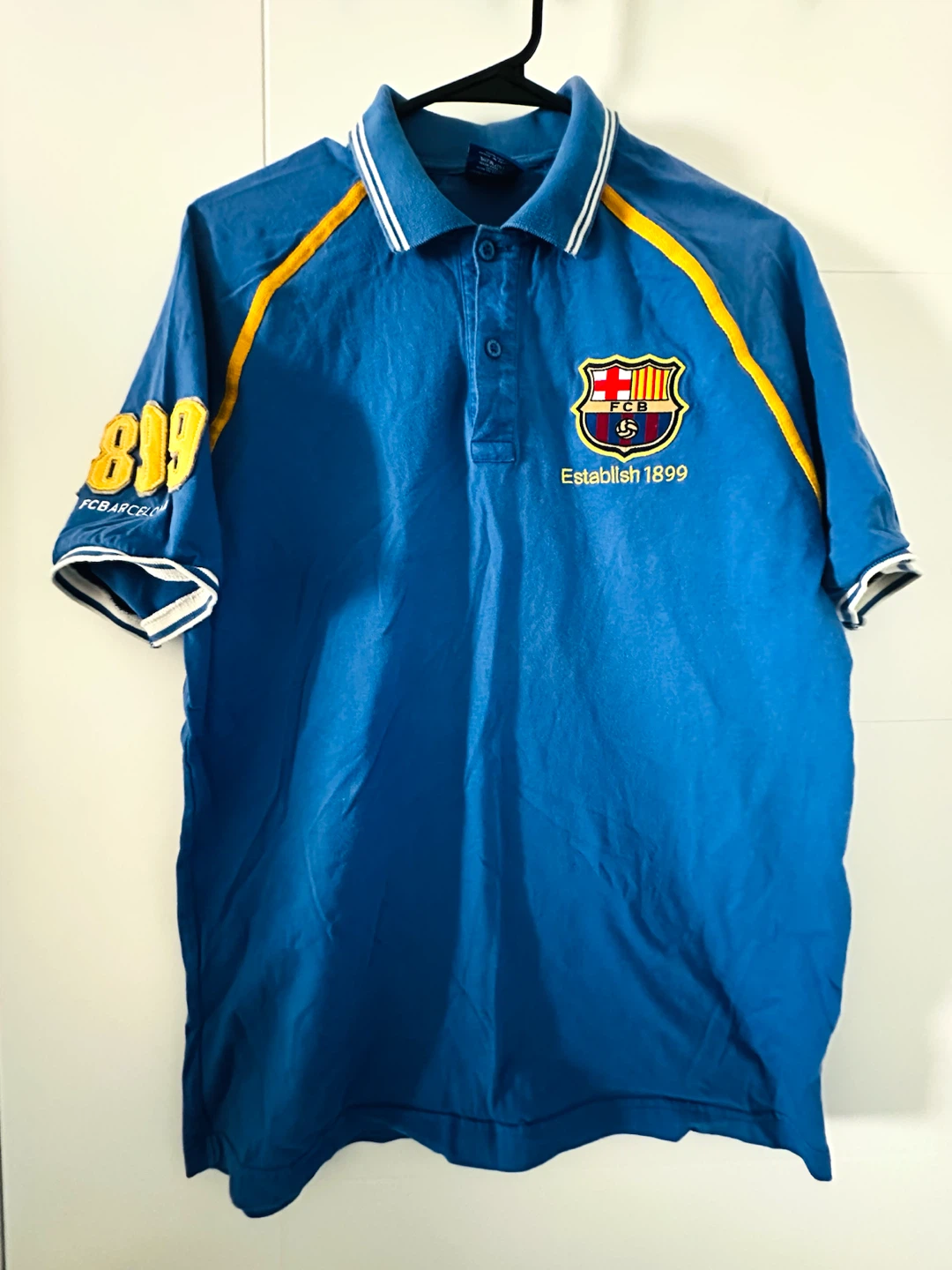 FC Barcelona Blue Polo Shirt size M