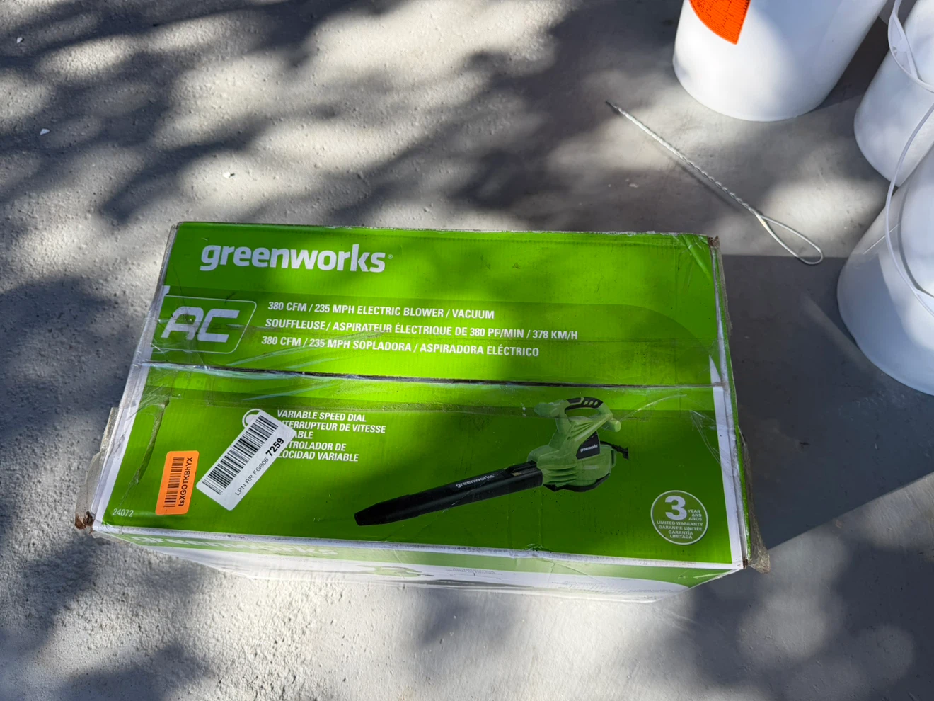 Greenworks 380 CFM Electric Blower Vacuum - photo 2
