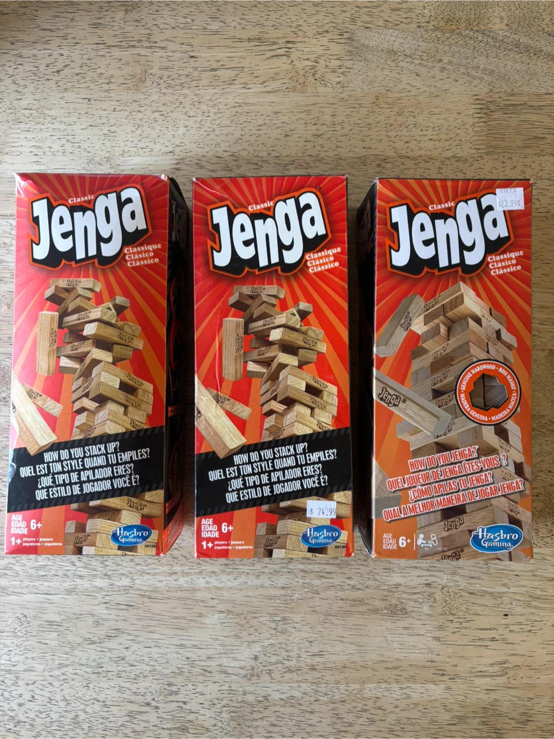 3 Brand New Hasbro Gaming Jenga Sets - photo 2