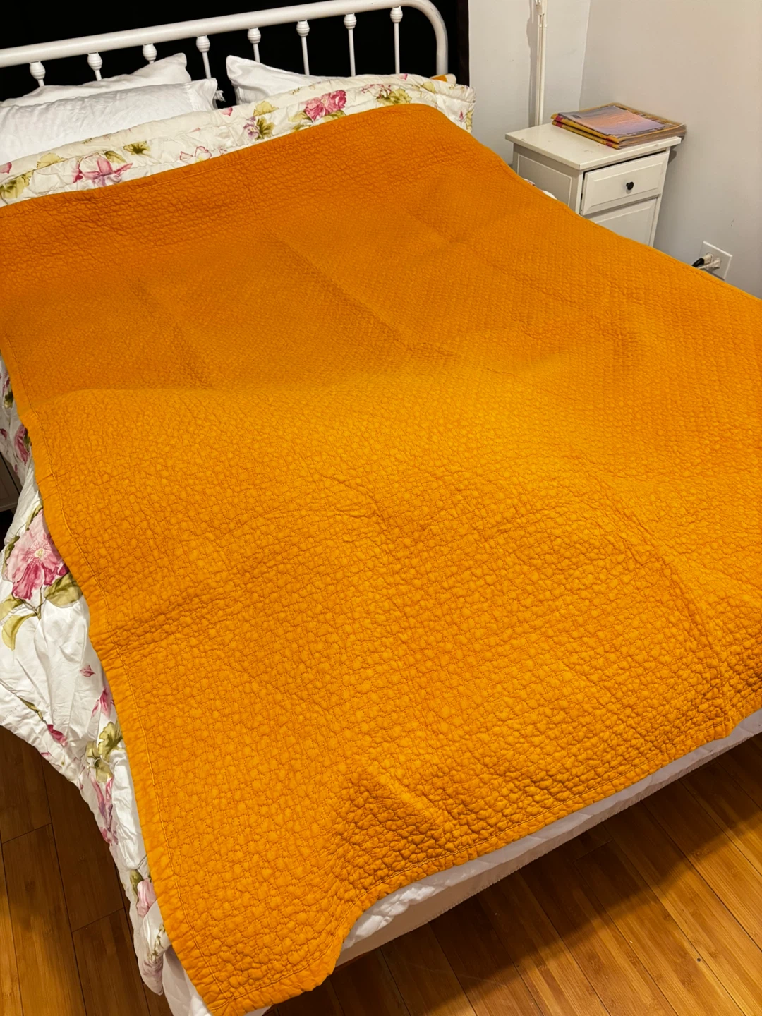 Orange Quilted Bedspread - photo 2