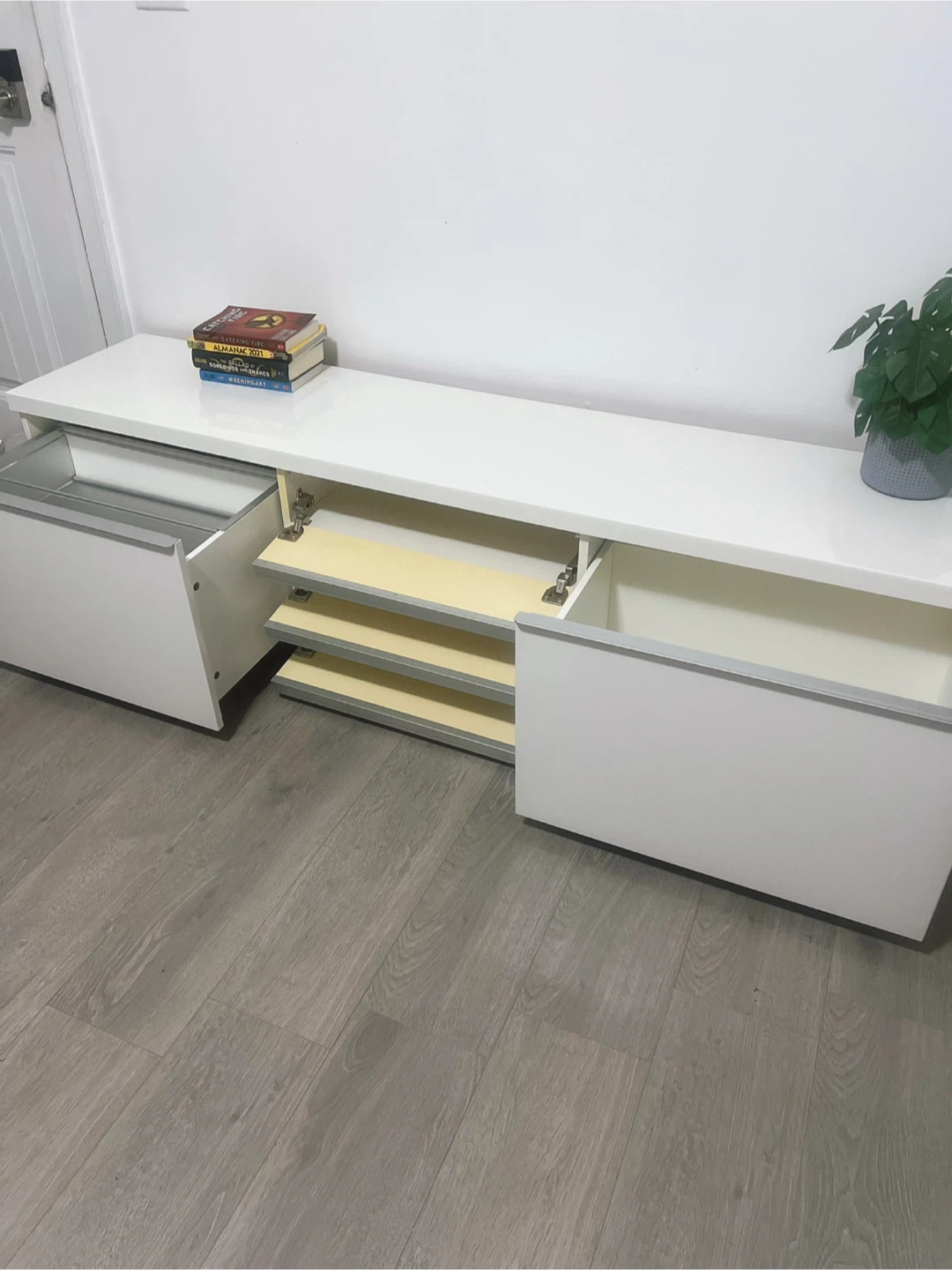 Delivery Available,IKEA Glossy Piano Finish TV Stand - photo 2