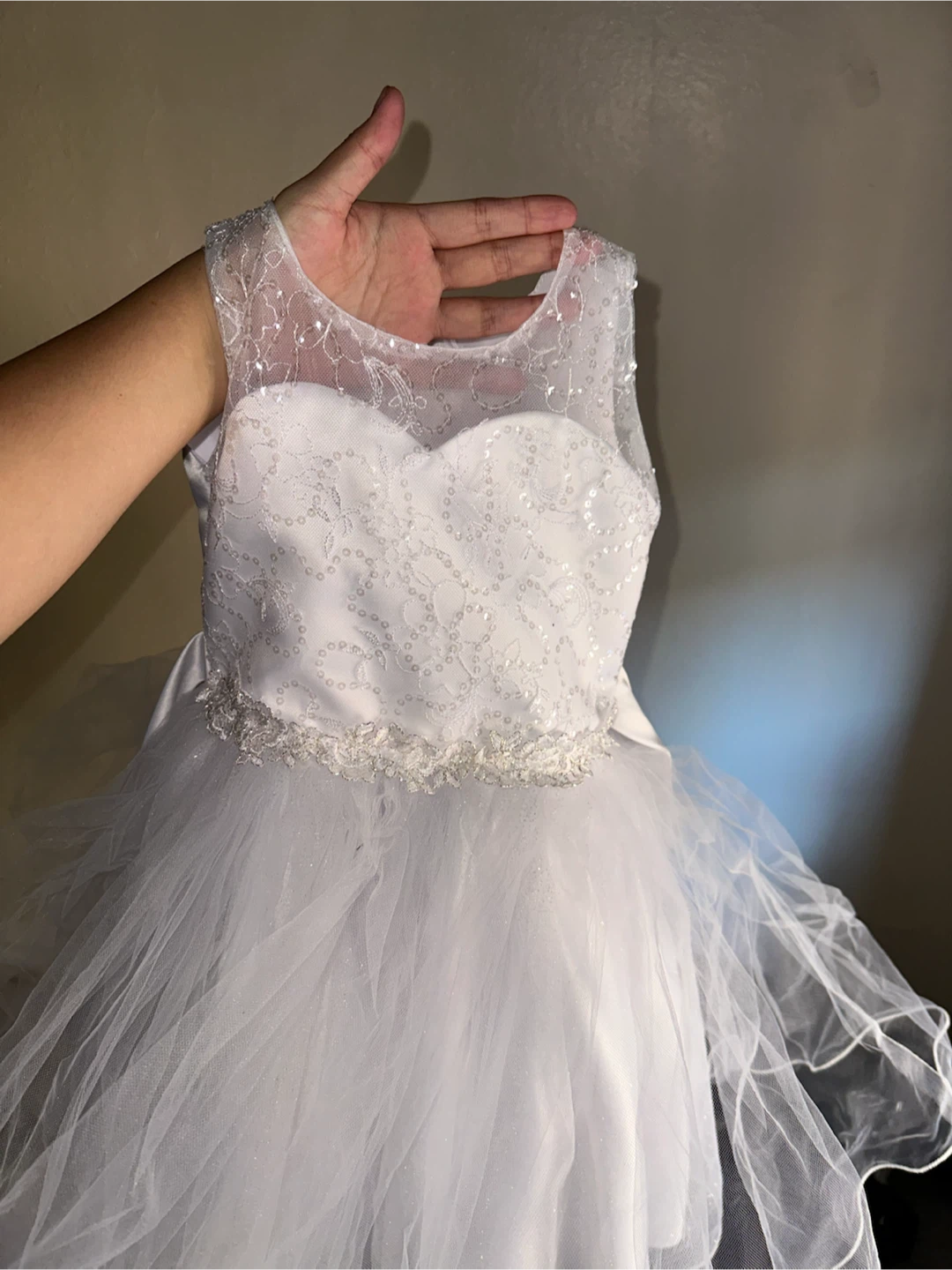 Girls White Occasion Dress - photo 2