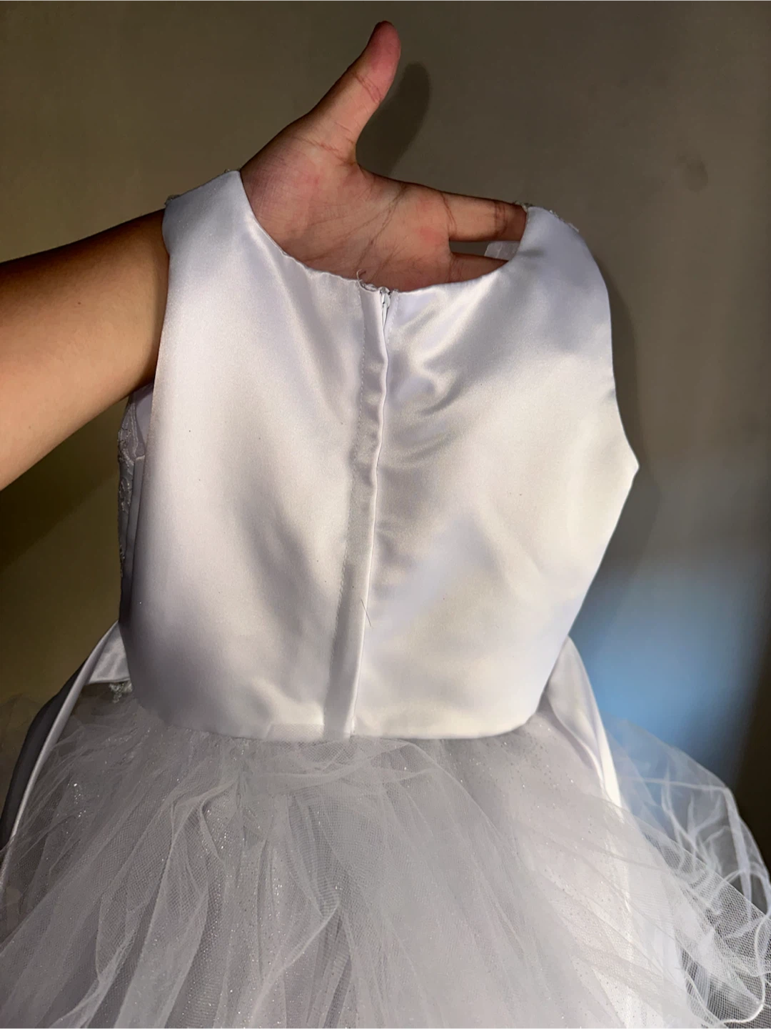 Girls White Occasion Dress - photo 3
