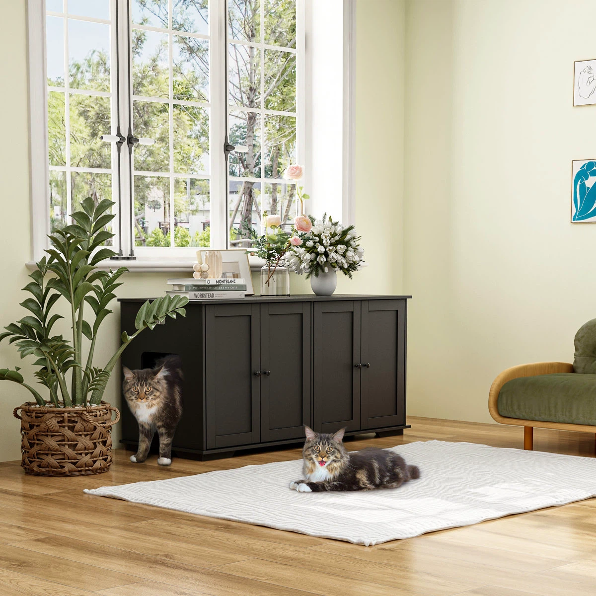 Cat Litter Box Enclosure Furniture - photo 2