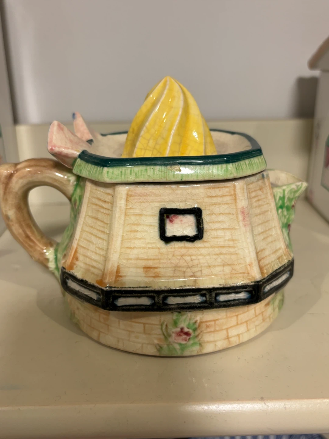 Japanese Marutomo Ware Windmill Ceramic Juicer - photo 3