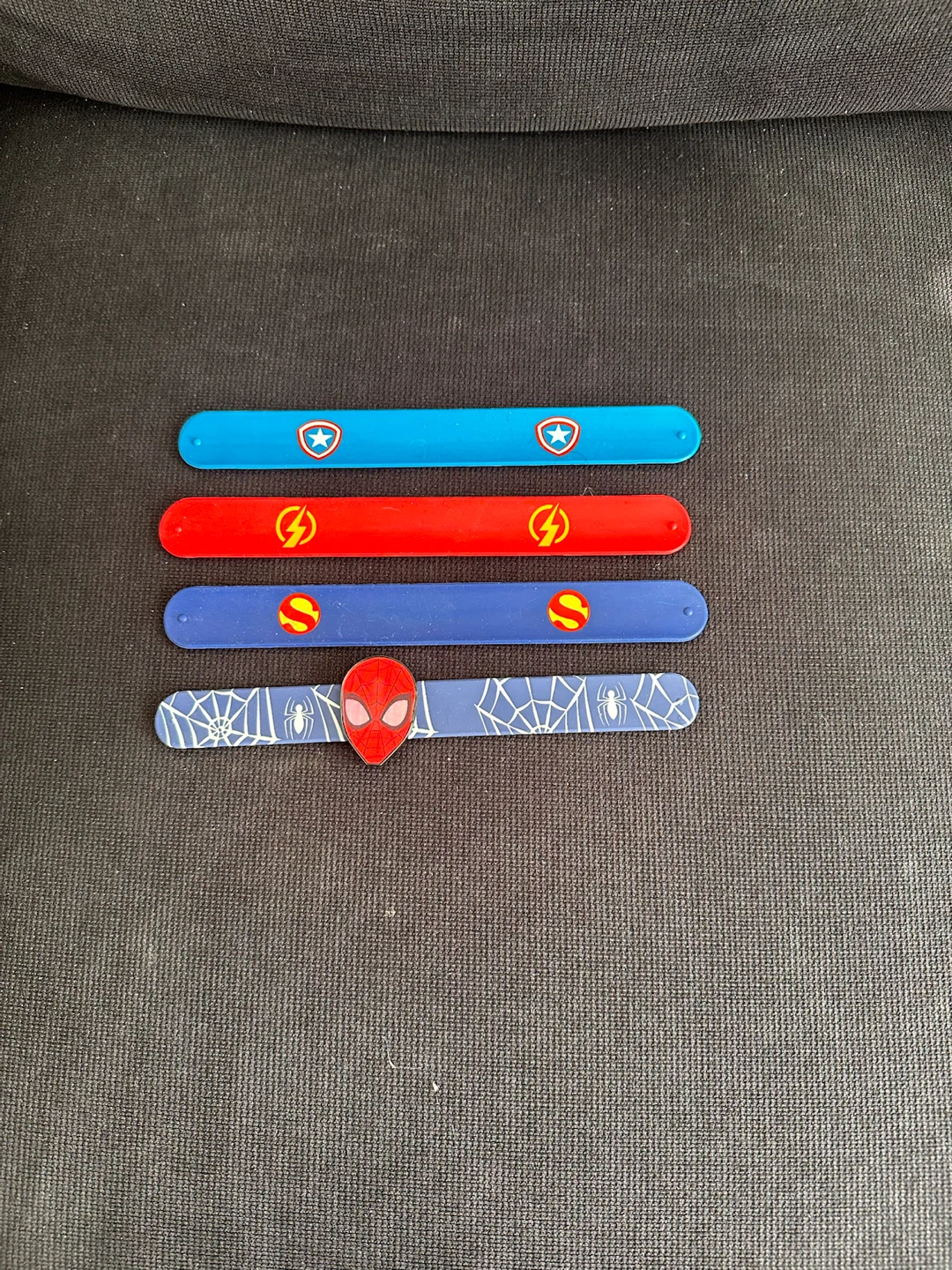Set of 4 Superhero Avengers Slap Bracelets