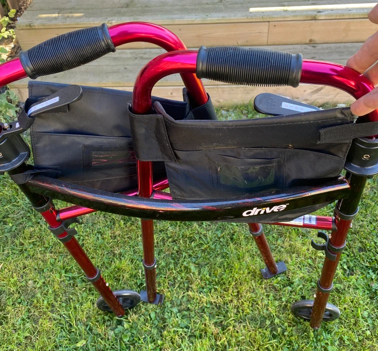 Drive Medical Red Folding Walker