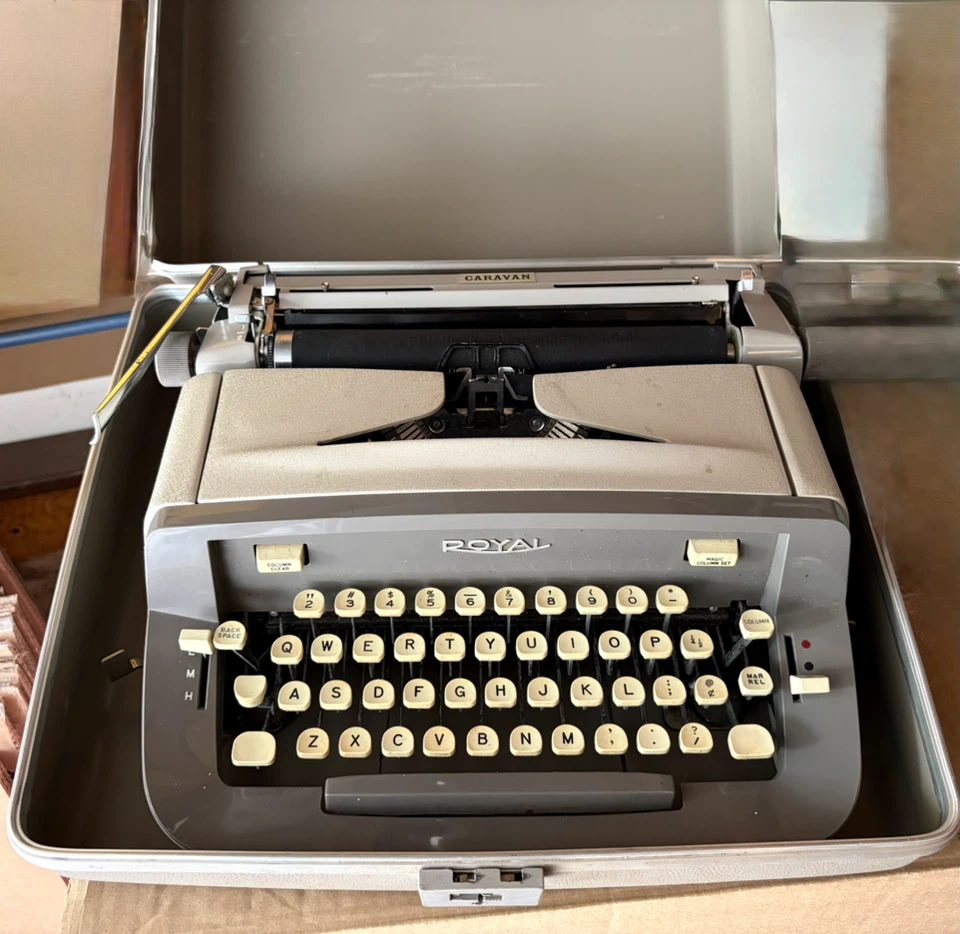 Royal Caravan Portable Typewriter with Case