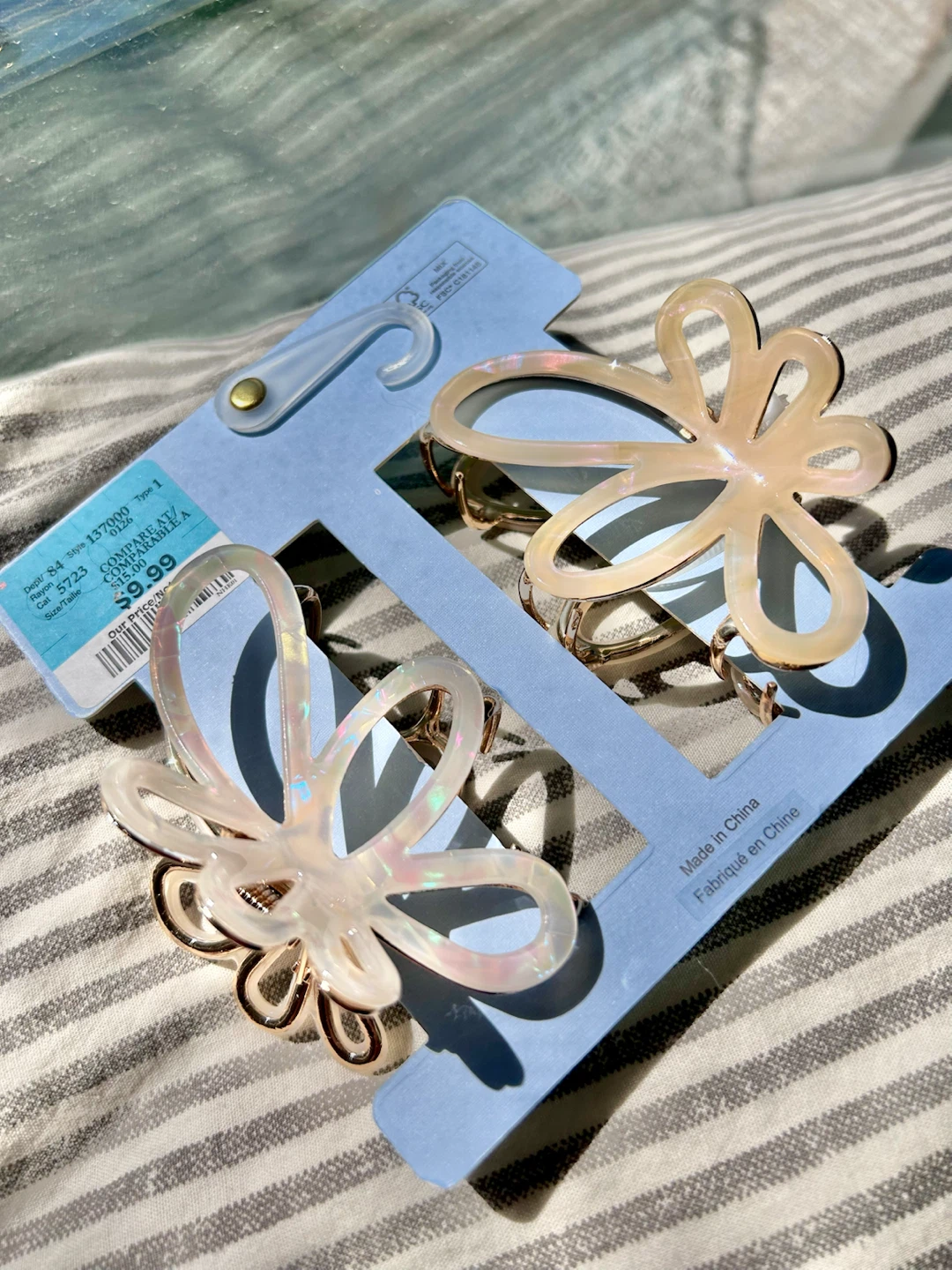 piper k flower 2 hair clips - photo 3