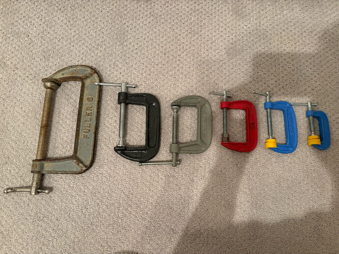 Assorted C-Clamps