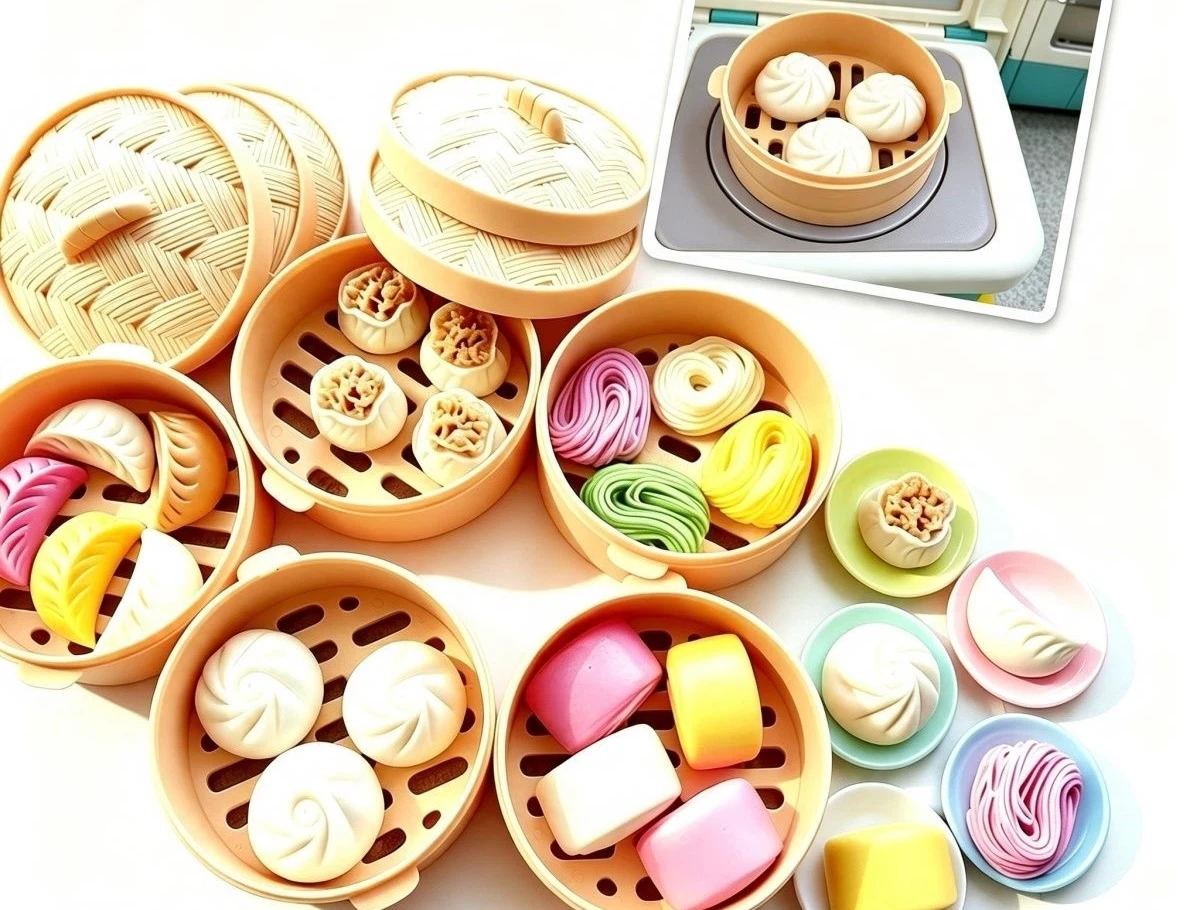 4-Tier+1-Lid Dim Sum Candy Steamers
