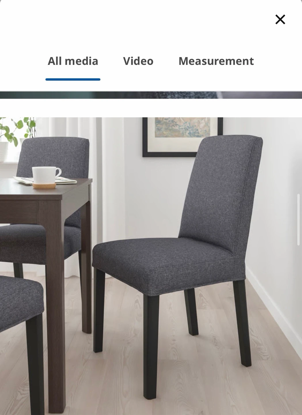 Set of 2 BERGMUND Ikea dining chairs - photo 4