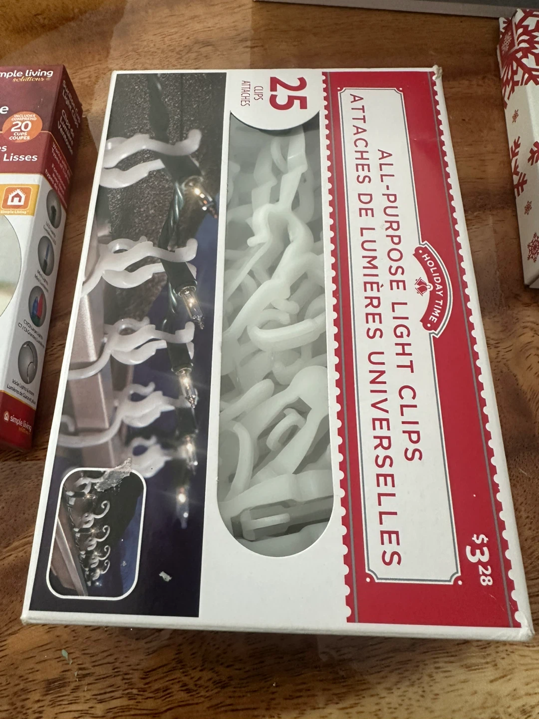 Holiday Time Light Clips and Simple Living Suction Hooks