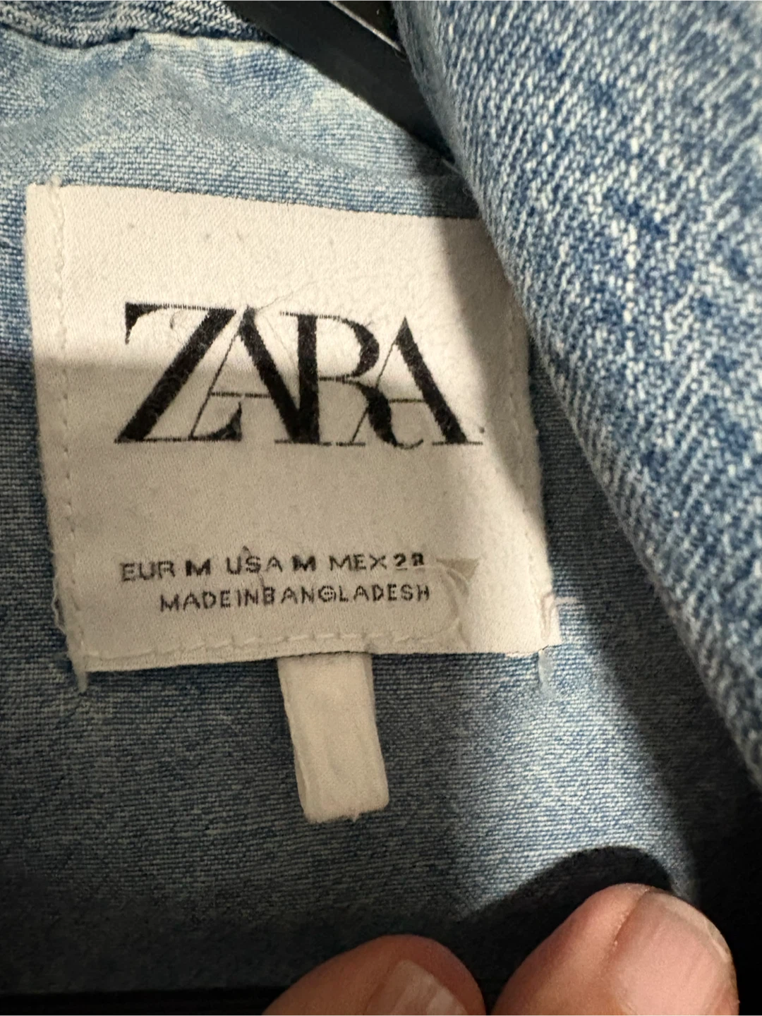 Zara Denim Cotton Coat - photo 3