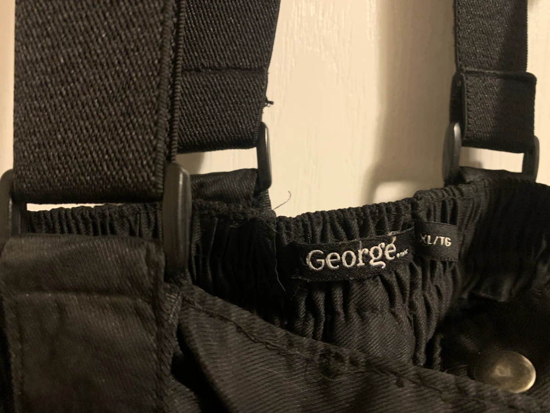 George Black Ski Pants with Suspenders - photo 2