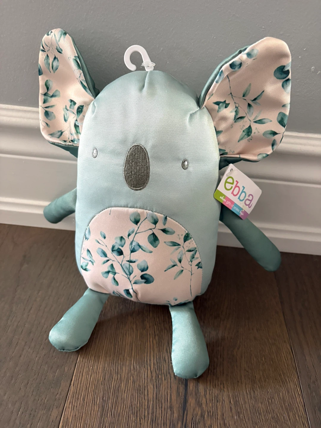 Ebba brand green satin finish koala plush 11” NWT
