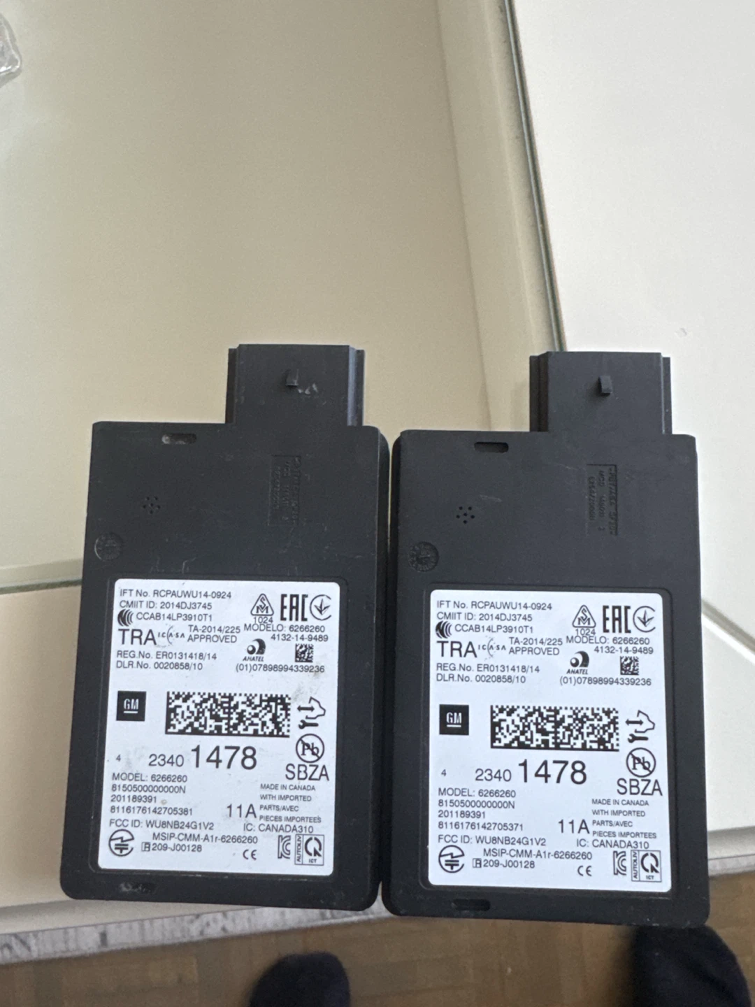 2x GM Electronic Control Modules 6266260